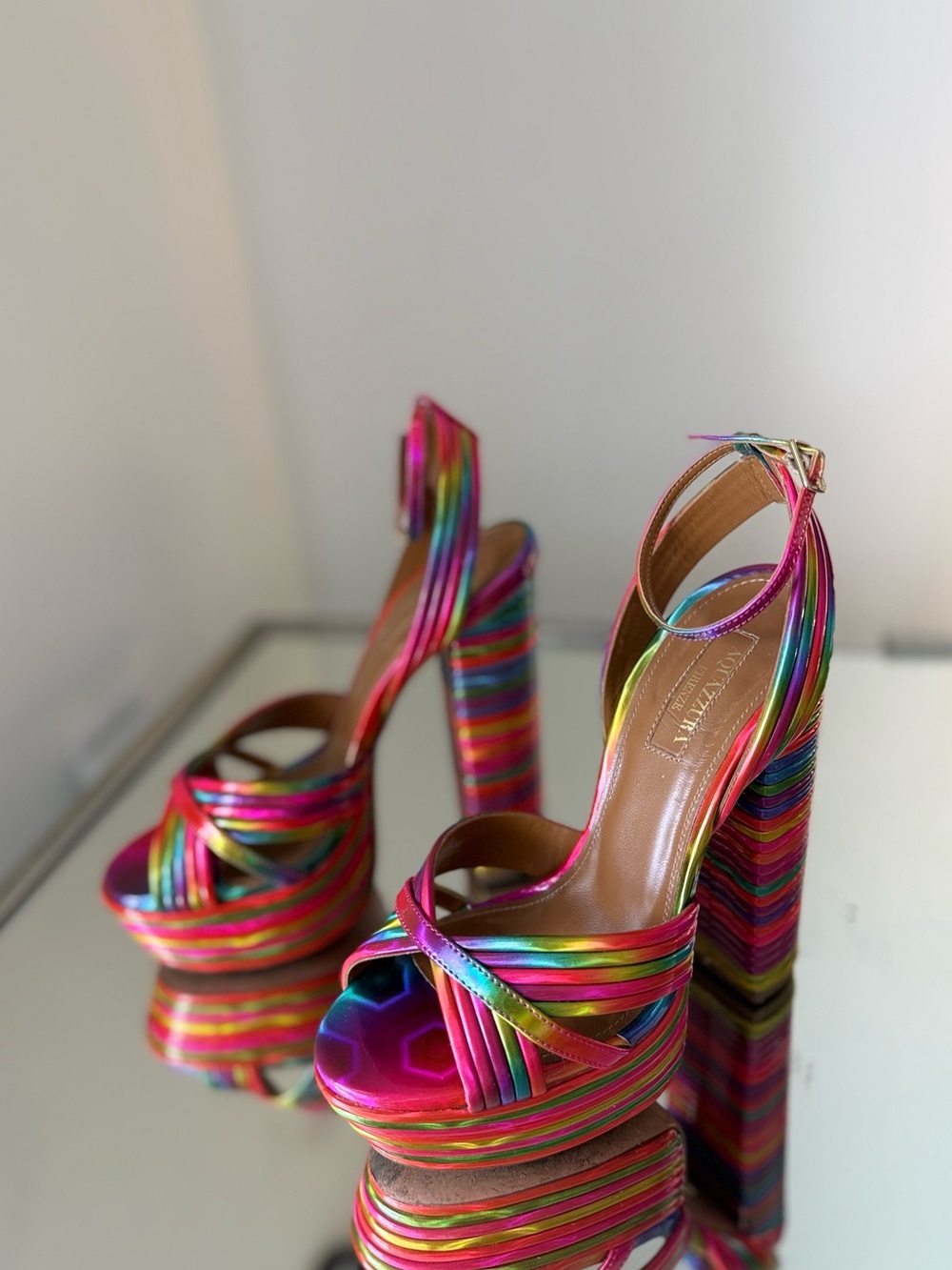 EUC Aquazzura Sundance platform 35 $895 - Picture 9 of 16